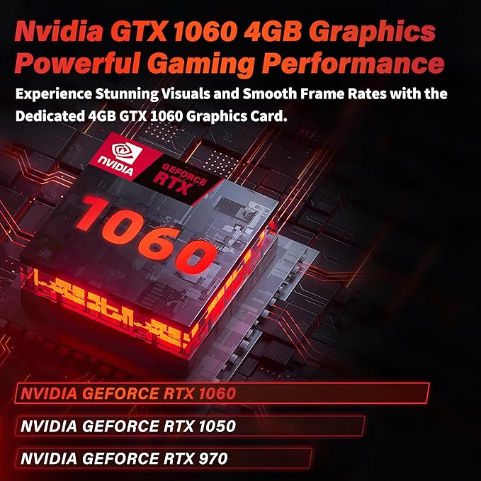 Ultra-Slim 15.6'' FHD Gaming Laptop, In tel N95, Nvidia GTX 1060 4GB,16G RAM 512G SSD, Win 11 Pro – High-Performance Notebook with HDMI, Type-C, RJ45 Ethernet, Wi-Fi, BT, Backlit KB,Fingerprint
