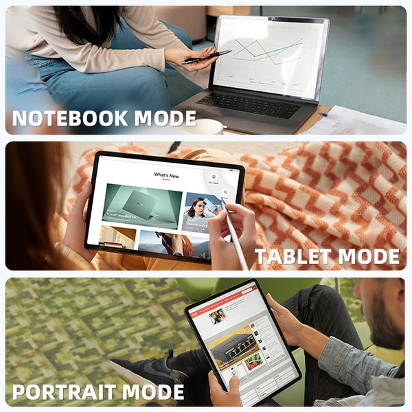 Rumtuk 2-in-1 Laptop, 2K Touchscreen 11" FHD Notebook, 12th Gen N95 CPU(Up to 3.4Ghz), 16GB DDR5 RAM, 512GB SSD, Windows 11 Pro丨360° Flip Screen丨WIFI丨BacklitKeyboard丨TypeC