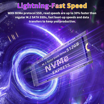 Rumtuk 16 inch Purple Laptop, LPDDR4 16G RAM, 512GB NVMe SSD, 2K FHD IPS, Win 11 Pro/Office 2019, Celeron N95 CPU , Color Backlit KB, Finger Print, USB3.0, WIFI, Gaming PC Notebook for Work Study