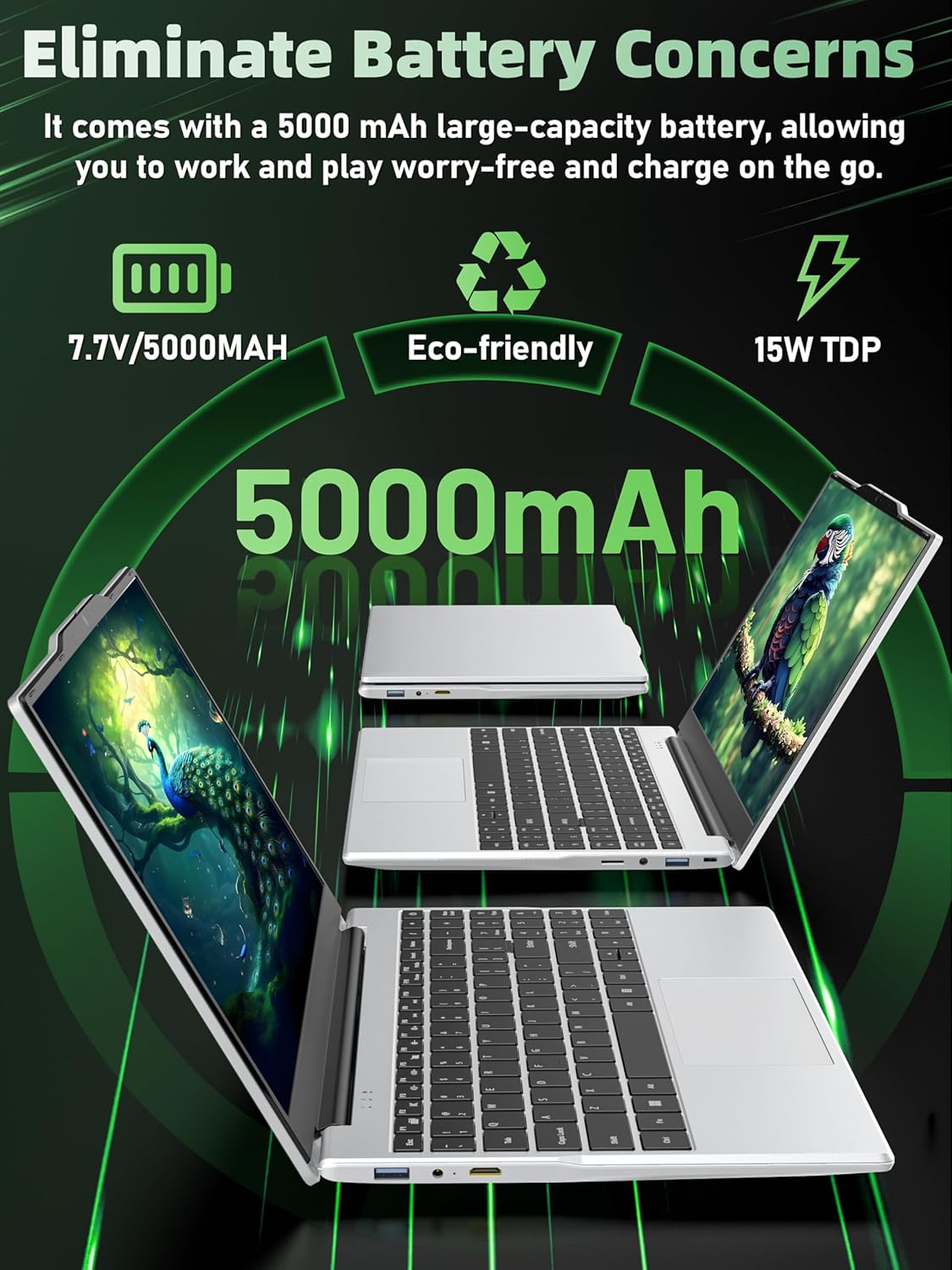 14" Portable Laptop Computer, N5095 CPU,8GB RAM(Up to 64GB Expansion),256GB NVMe SSD,FHD IPS Display,Win 11 Pro,Numeric Keypad,2.4/5G WiFi,BT4.2,for Student and Business